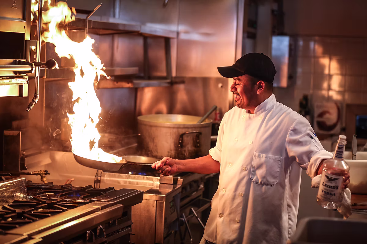 restaurant in action